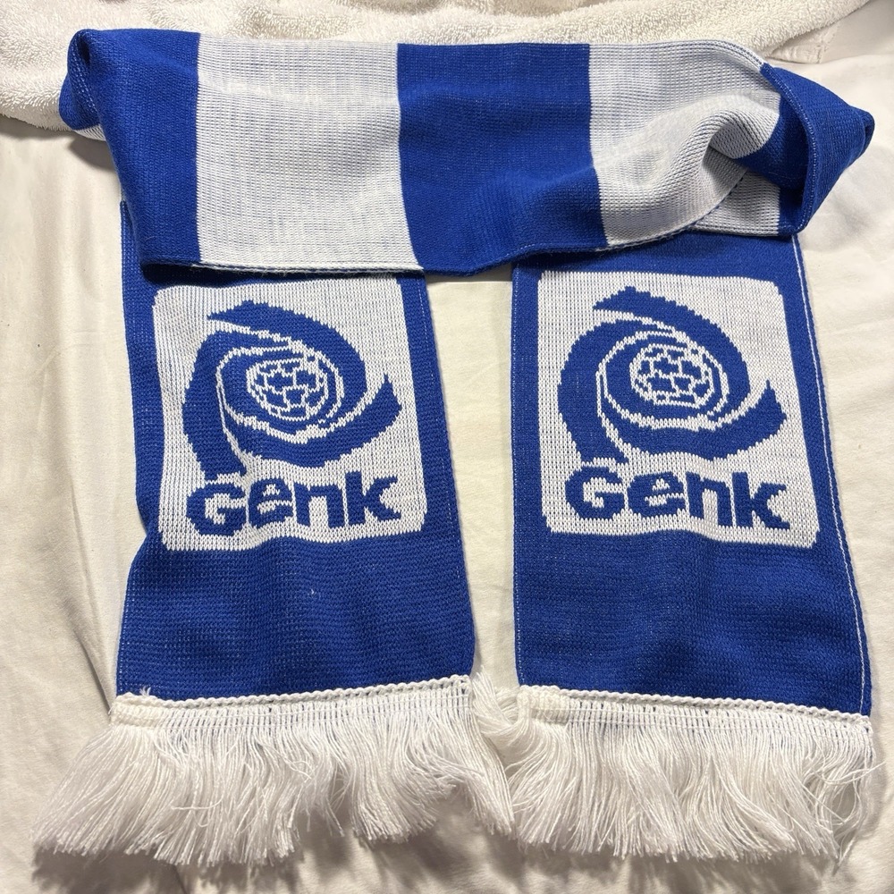 Sportsman Unisex 100% Acrylic One Size Blue White Gene Scarf 6.5 X 60